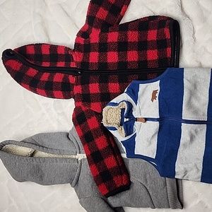 Carter’s  & Tucker Tate Zip Ups & Vest